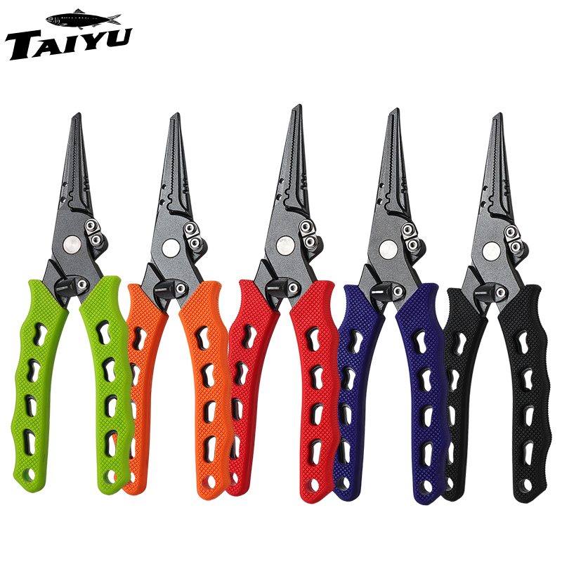 Fishing Hook Sharpener - TAIYU 5-Color Stainless Steel Lure Pliers
