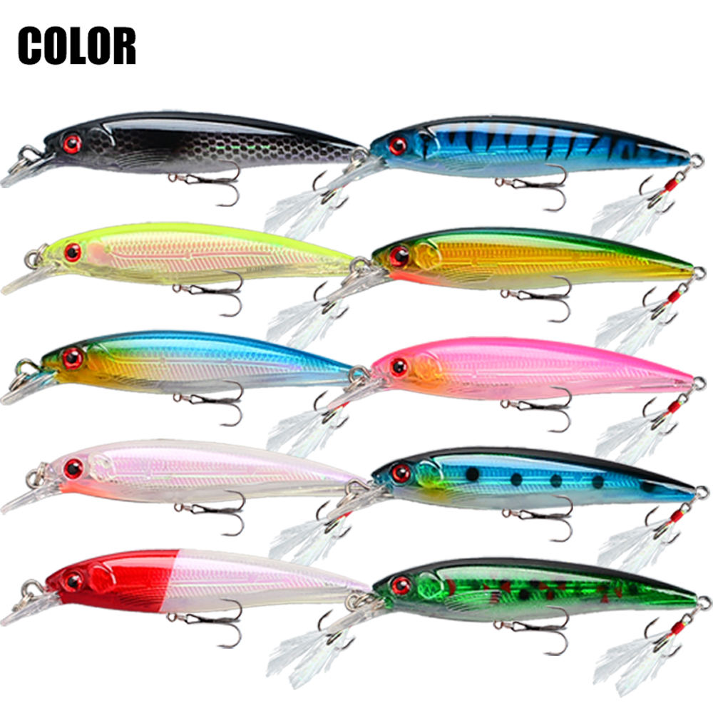 10pcs Bionic Minnow Fishing Lu - Fishing Hook Treble review and price