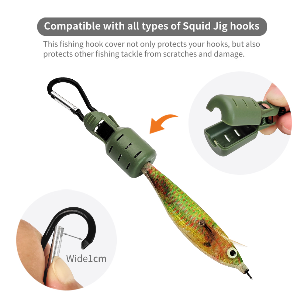 Squid Jig Hook Cover Durable P - Fishing Hook Size review and price