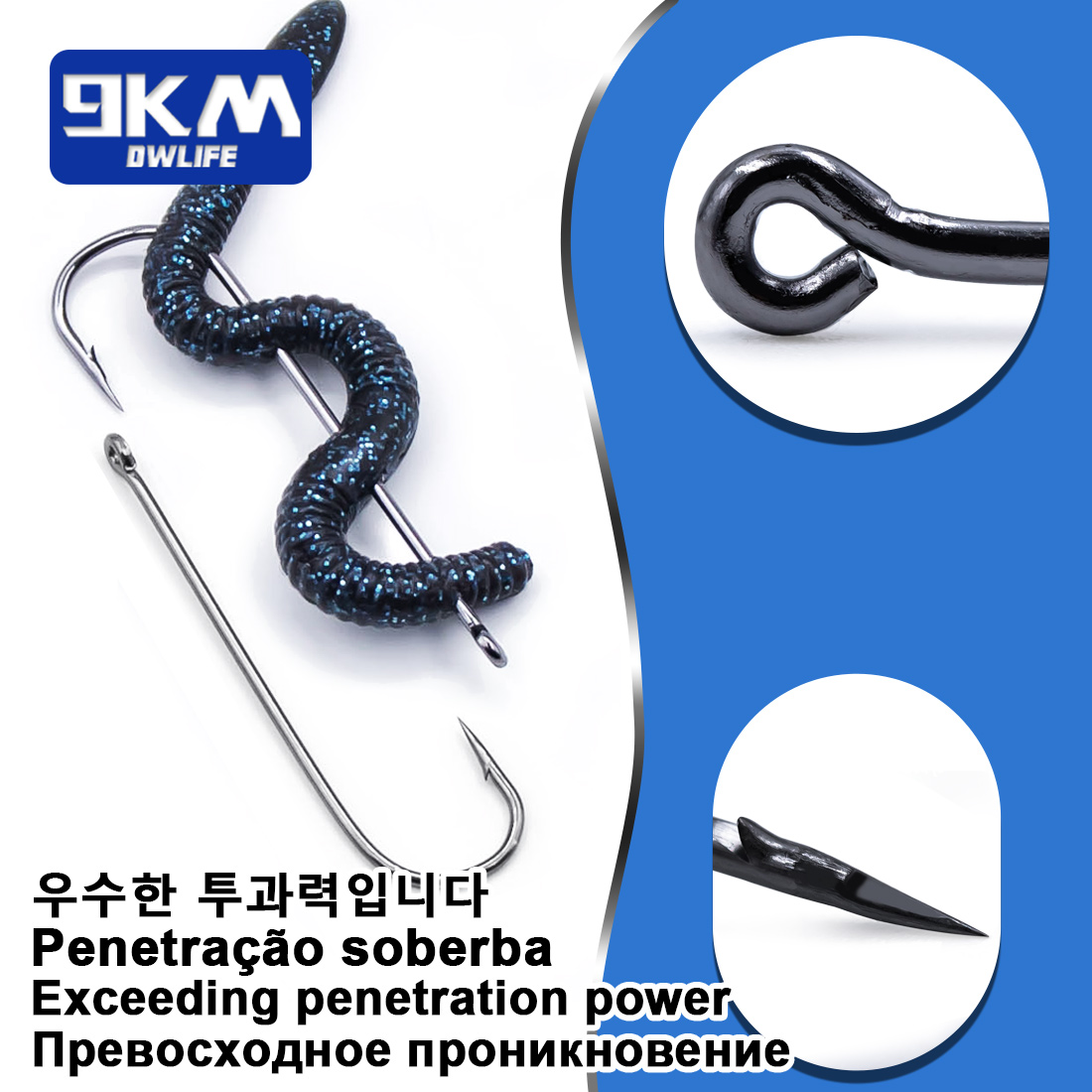 9KM Aberdeen Hooks Long Shank  - Fishing Hook Circle review and price
